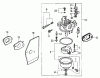 Toro 22167 - 21" Heavy-Duty Recycler/Rear Bagger Lawnmower, 2003 (230000001-230999999) Ersatzteile CARBURETOR ASSEMBLY HONDA GXV160K1 A1