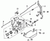 Toro 22167 - 21" Heavy-Duty Recycler/Rear Bagger Lawnmower, 2003 (230000001-230999999) Ersatzteile CONTROL ASSEMBLY HONDA GXV160K1 A1
