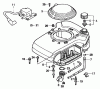 Toro 22167 - 21" Heavy-Duty Recycler/Rear Bagger Lawnmower, 2003 (230000001-230999999) Ersatzteile FAN COVER ASSEMBLY HONDA GXV160K1 A1