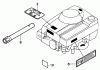 Toro 22167 - 21" Heavy-Duty Recycler/Rear Bagger Lawnmower, 2003 (230000001-230999999) Ersatzteile LABEL ASSEMBLY AND GASKET KITS HONDA GXV160K1 A1