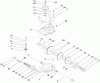 Toro 22167 - 21" Heavy-Duty Recycler/Rear Bagger Lawnmower, 2006 (260000001-260999999) Ersatzteile GEAR CASE ASSEMBLY NO. 74-1861