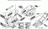 Toro 22168 - 21" Heavy-Duty Recycler/Rear Bagger Lawnmower, 2004 (240000001-240999999) Ersatzteile DECAL ASSEMBLY HONDA GXV160K1-N1AH
