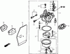 Toro 22168 - 21" Heavy-Duty Recycler/Rear Bagger Lawnmower, 2006 (260000001-260999999) Ersatzteile CARBURETOR ASSEMBLY HONDA GXV160A1 T1AH