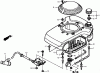 Toro 22168 - 21" Heavy-Duty Recycler/Rear Bagger Lawnmower, 2006 (260000001-260999999) Ersatzteile FAN COVER ASSEMBLY HONDA GXV160A1 T1AH