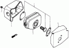 Toro 22168 - 21" Heavy-Duty Recycler/Rear Bagger Lawnmower, 2006 (260000001-260999999) Ersatzteile MUFFLER ASSEMBLY HONDA GXV160A1 T1AH