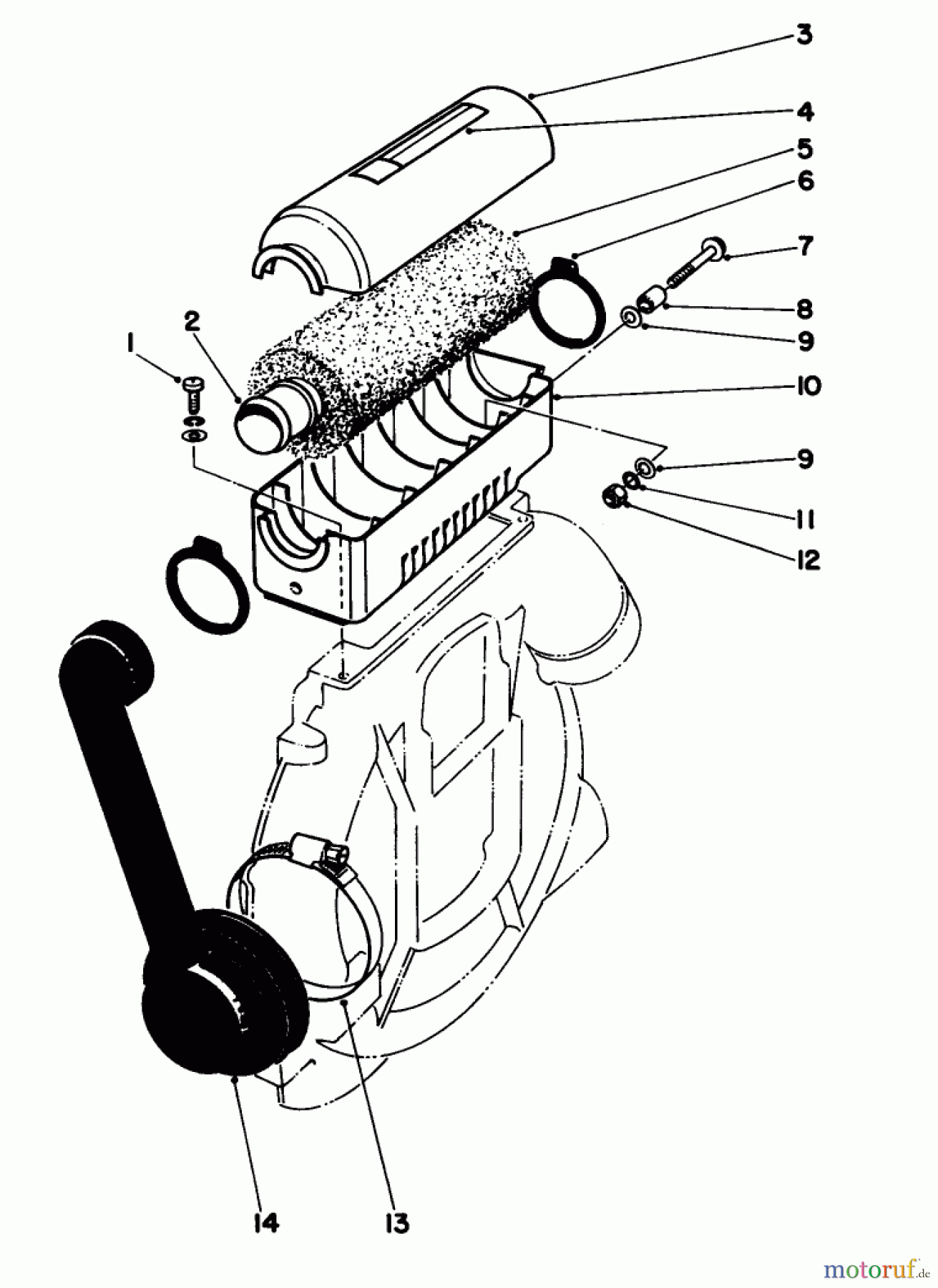  Toro Neu Blowers/Vacuums/Chippers/Shredders 30940 - Toro 40cc Back Pack Blower, 1983 (3000001-3999999) HEAVY DUTY AIR FILTER MODEL NO. 30945 (OPTIONAL)