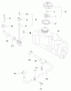 Toro 22170 - Recycler Mower, 2000 (200000001-200999999) Ersatzteile FUEL TANK/FUEL VALVE