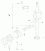 Toro 22171 - Recycler Mower, 2000 (200000001-200999999) Ersatzteile PISTON/CRANKSHAFT