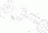 Toro 22176 - 21" Heavy-Duty Recycler/Rear Bagger Lawnmower, 2006 (260000001-260999999) Ersatzteile FRONT WHEEL AND TIRE ASSEMBLY NO. 100-2870