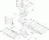 Toro 22176 - 21" Heavy-Duty Recycler/Rear Bagger Lawnmower, 2006 (260000001-260999999) Ersatzteile GEAR CASE ASSEMBLY NO. 74-1861