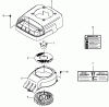 Toro 22177 - 21" Heavy-Duty Recycler/Rear Bagger Lawnmower, 2004 (240000001-240999999) Ersatzteile COOLING EQUIPMENT ASSEMBLY