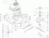 Toro 22177 - 21" Heavy-Duty Recycler/Rear Bagger Lawnmower, 2004 (240000001-240999999) Ersatzteile ENGINE AND BLADE ASSEMBLY