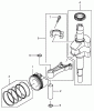 Toro 22177 - 21" Heavy-Duty Recycler/Rear Bagger Lawnmower, 2004 (240000001-240999999) Ersatzteile PISTON AND CRANKSHAFT ASSEMBLY