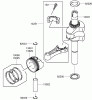 Toro 22187 - 21" Heavy-Duty Recycler/Rear Bagger Lawn Mower, 2010 (310000001-310999999) Ersatzteile PISTON AND CRANKSHAFT ASSEMBLY KAWASAKI FJ180V-AS31