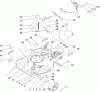 Toro 22188 - 21" Heavy-Duty Recycler/Rear Bagger Lawn Mower, 2007 (270000001-270999999) Ersatzteile HOUSING, CHUTE AND WHEEL ASSEMBLY