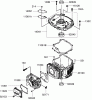 Toro 22188 - 21" Heavy-Duty Recycler/Rear Bagger Lawn Mower, 2009 (290000001-290999999) Ersatzteile CYLINDER AND CRANKCASE ASSEMBLY KAWASAKI FJ180V-AS30