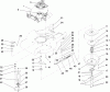 Toro 22188 - 21" Heavy-Duty Recycler/Rear Bagger Lawn Mower, 2009 (290000001-290999999) Ersatzteile ENGINE AND BLADE ASSEMBLY