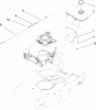 Toro 22188 - 21" Heavy-Duty Recycler/Rear Bagger Lawn Mower, 2009 (290000001-290999999) Ersatzteile ENGINE AND TANK ASSEMBLY