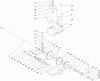 Toro 22188 - 21" Heavy-Duty Recycler/Rear Bagger Lawn Mower, 2009 (290000001-290999999) Ersatzteile GEAR CASE ASSEMBLY NO. 74-1860