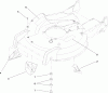 Toro 22188 - 21" Heavy-Duty Recycler/Rear Bagger Lawn Mower, 2009 (290000001-290999999) Ersatzteile HOUSING ASSEMBLY NO. 98-7146