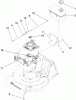 Toro 22189 - 21" Heavy-Duty Rear Bagger Lawn Mower, 2009 (290000001-290999999) Ersatzteile ENGINE AND FUEL TANK ASSEMBLY