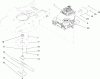 Toro 22190 - 21" Heavy-Duty Recycler/Rear Bagger Lawn Mower, 2009 (290000001-290999999) Ersatzteile ENGINE AND BLADE ASSEMBLY