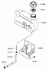 Toro 22190 - 21" Heavy-Duty Recycler/Rear Bagger Lawn Mower, 2009 (290000001-290999999) Ersatzteile FUEL TANK AND FUEL VALVE ASSEMBLY KAWASAKI FJ180V-AS39