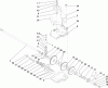 Toro 22190 - 21" Heavy-Duty Recycler/Rear Bagger Lawn Mower, 2009 (290000001-290999999) Ersatzteile GEAR CASE ASSEMBLY NO. 74-1860