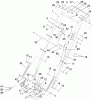 Toro 22190 - 21" Heavy-Duty Recycler/Rear Bagger Lawn Mower, 2009 (290000001-290999999) Ersatzteile HANDLE ASSEMBLY