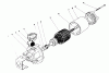 Toro 51530 (400 TX) - 400 TX Air Rake, 1984 (4000001-4999999) Ersatzteile MOTOR ASSEMBLY