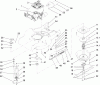 Toro 22191 - 21" Heavy-Duty Recycler/Rear Bagger Lawn Mower, 2008 (280000001-280999999) Ersatzteile ENGINE AND BLADE ASSEMBLY