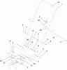 Toro 22191 - 21" Heavy-Duty Recycler/Rear Bagger Lawn Mower, 2008 (280000001-280999999) Ersatzteile LOWER HANDLE ASSEMBLY