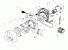 Toro 51545 (550 TBX) - 550 TBX Rake-O-Vac, 1986 (6000001-6999999) Ersatzteile BLOWER ASSEMBLY