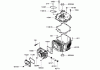Toro 22193 (PT21) - PT21 Trim Mower, 2008 (280000001-280999999) Ersatzteile CYLINDER AND CRANKCASE ASSEMBLY KAWASAKI FJ180V-AS34