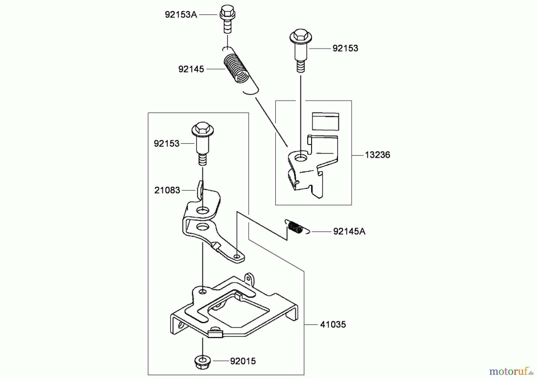  Toro Neu Mowers, Walk-Behind Seite 2 22194 (PT21) - Toro PT21 Trim Mower, 2008 (280000001-280999999) BRAKE AND COVER ASSEMBLY KAWASAKI FJ180V-AS34