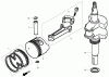 Toro 22195 - 21" Heavy-Duty Recycler/Rear Bagger Lawn Mower, 2007 (270000001-270999999) Ersatzteile CRANKSHAFT AND PISTON ASSEMBLY HONDA GXV160UH2 A1T