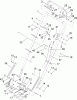 Toro 22195 - 21" Heavy-Duty Recycler/Rear Bagger Lawn Mower, 2008 (280000001-280999999) Ersatzteile HANDLE ASSEMBLY