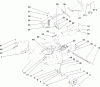 Toro 22195 - 21" Heavy-Duty Recycler/Rear Bagger Lawn Mower, 2008 (280000001-280999999) Ersatzteile HOUSING ASSEMBLY