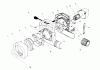 Toro 51535 (450 TX) - 450 TX Air Rake, 1989 (9000001-9999999) Ersatzteile BLOWER ASSEMBLY