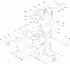 Toro 22196 - 21" Heavy-Duty Recycler/Rear Bagger Lawn Mower, 2012 (SN 312000001-312999999) Ersatzteile HOUSING, CHUTE AND WHEEL ASSEMBLY