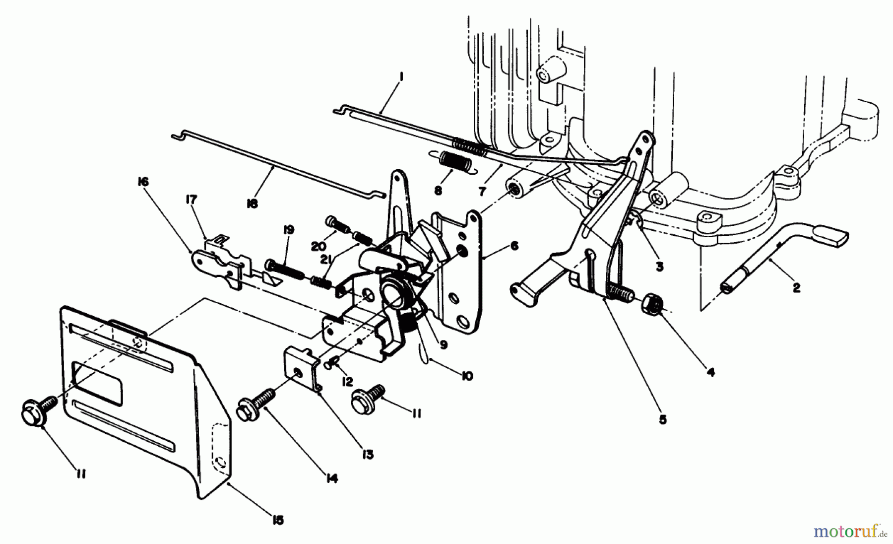 Toro Neu Mowers, Walk-Behind Seite 2 22510 - Toro Lawnmower, 1987 (7000001-7999999) GOVERNOR ASSEMBLY