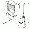 Toro 22621 - Lawnmower, 1987 (7000001-7999999) Ersatzteile AIR CLEANER & OIL FILL TUBE ASSEMBLY