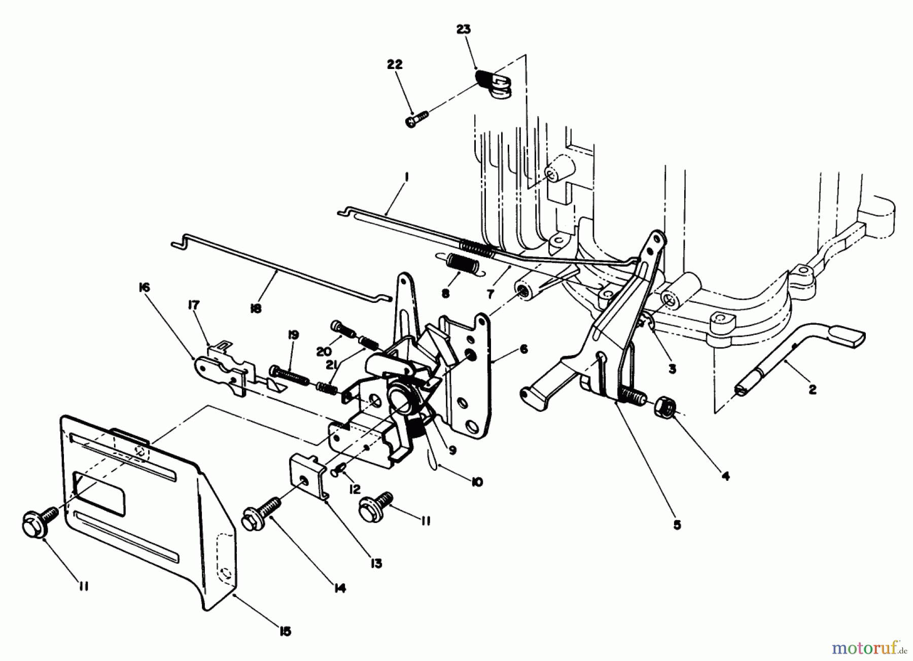  Toro Neu Mowers, Walk-Behind Seite 2 22621 - Toro Lawnmower, 1987 (7000001-7999999) GOVERNOR ASSEMBLY