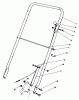 Toro 22621 - Lawnmower, 1987 (7000001-7999999) Ersatzteile HANDLE ASSEMBLY (MODEL NO. 22525)