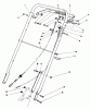 Toro 22621 - Lawnmower, 1987 (7000001-7999999) Ersatzteile HANDLE ASSEMBLY (MODEL NO. 22621)