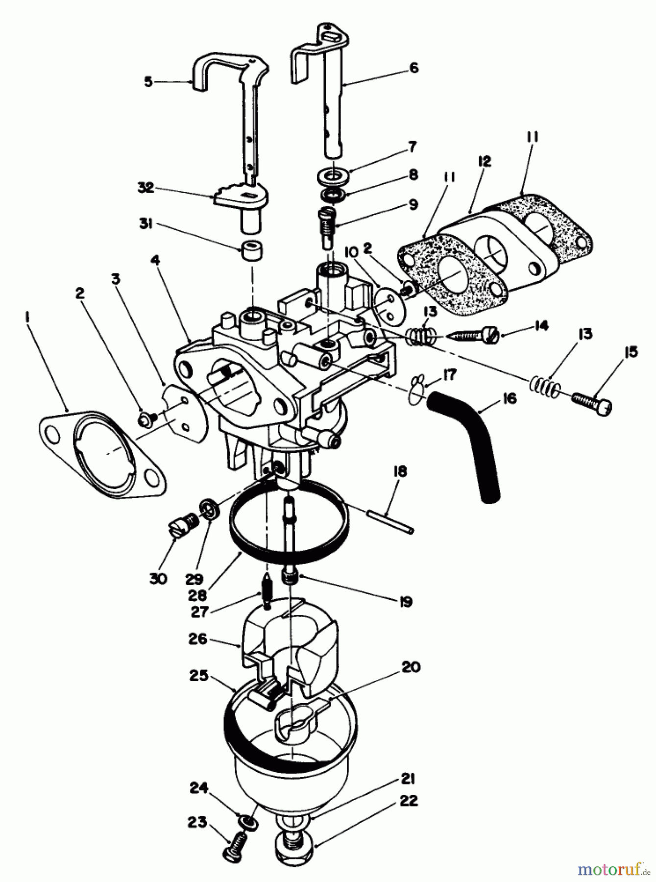 Toro Neu Mowers, Walk-Behind Seite 2 22525 - Toro Lawnmower, 1988 (8000001-8999999) ENGINE ASSEMBLY MODEL NO. VMH-7 #6
