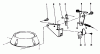 Toro 22580 - Lawnmower, 1990 (0000001-0999999) Ersatzteile BRAKE ASSEMBLY