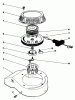 Toro 22580 - Lawnmower, 1990 (0000001-0999999) Ersatzteile RECOIL ASSEMBLY (MODEL NO. 47PK9-3)