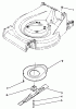 Toro 22581 - Lawnmower, 1991 (1000001-1999999) Ersatzteile BLADE & SHIELD ASSEMBLY
