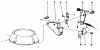 Toro 22581 - Lawnmower, 1991 (1000001-1999999) Ersatzteile BRAKE ASSEMBLY